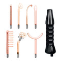 High-Frequency Electrotherapy Device, Ozone High-Frequency Beauty Wand, Handheld Skincare Instrument, Home Facial Care 7-Piece Set