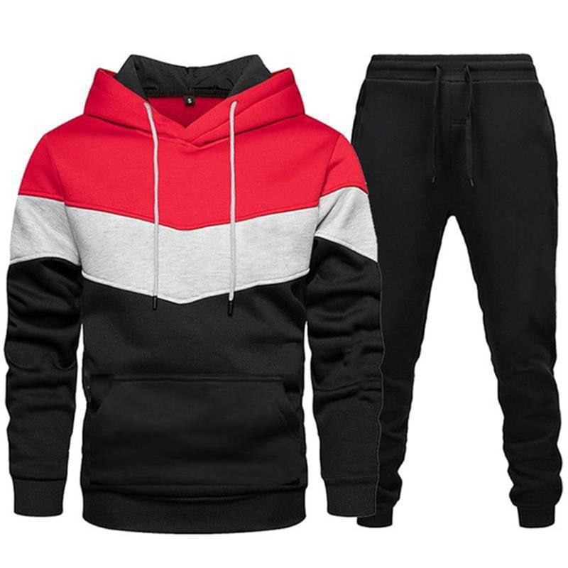 Hooded Sweatshirt and Tracksuit Set for Men