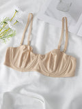Cotton Full Cup Bra with Steel Ring for Women, Breathable Shaping Underwear