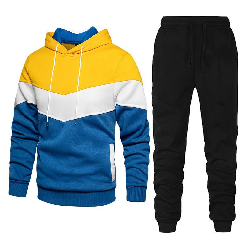 Hooded Sweatshirt and Tracksuit Set for Men