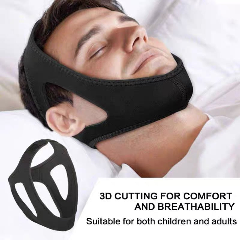 Anti-Snoring Chin Strap with Mouth Breathing Correction, Snore Reduction Device,