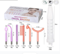 High Frequency Beauty Device Red and Purple Light Combination 6-Piece Set with Handle Portable Round Home Beauty Instrument