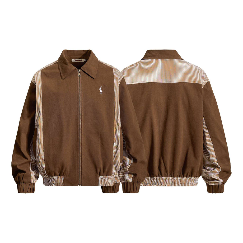 Small Spurs Embroidered Logo Design Jacket