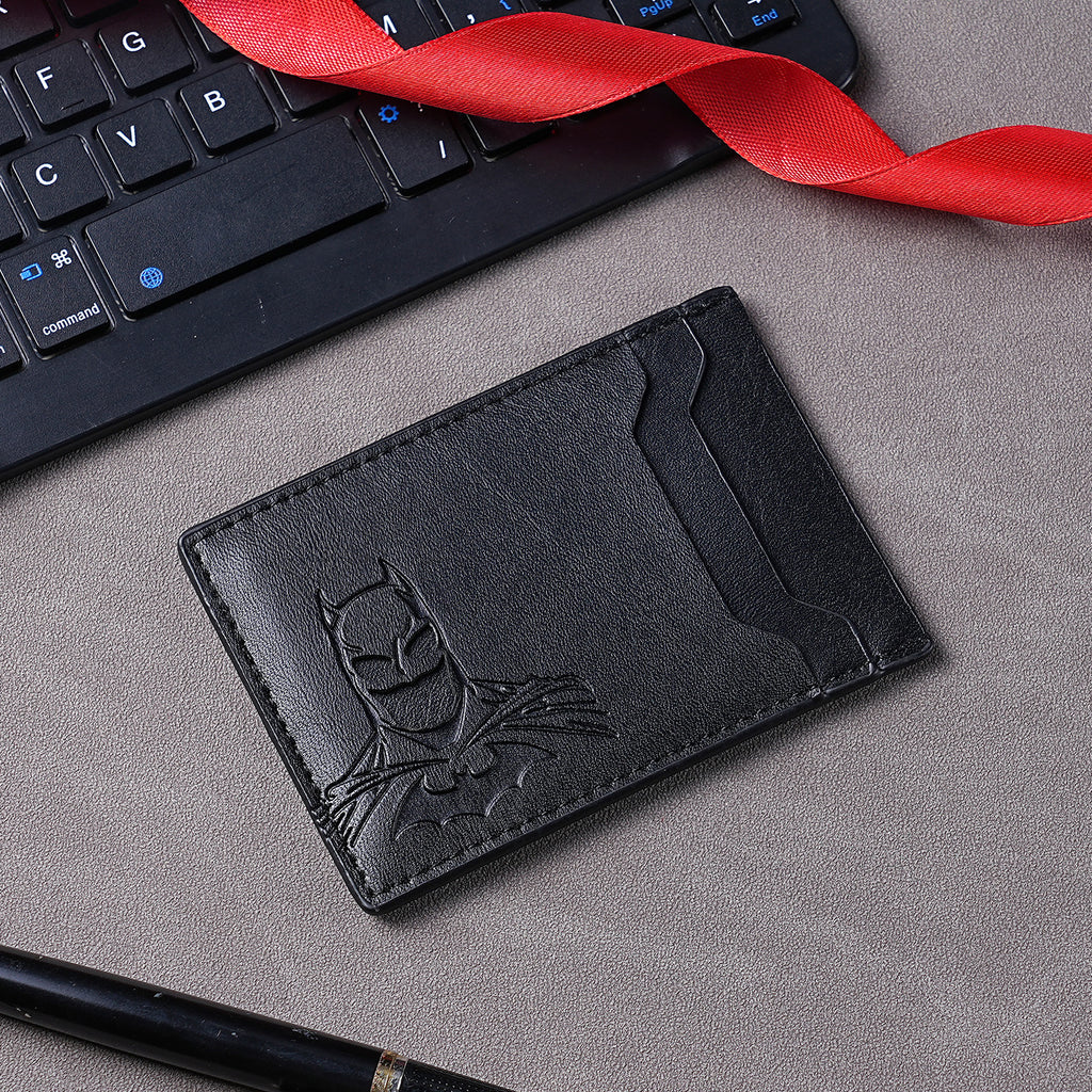 Superhero Batman Character Men's Multi-Card Wallet Card Holder ID Case with Multiple Card Slots