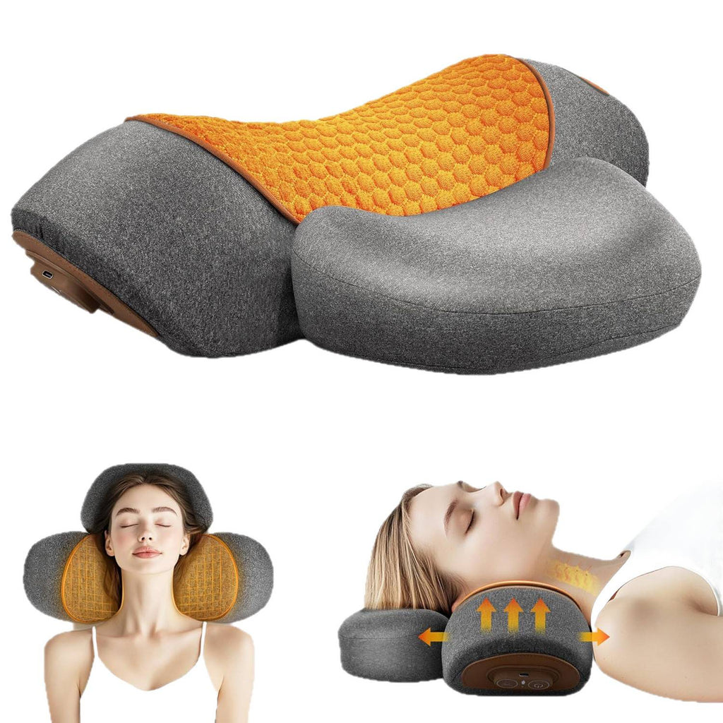 Head pillow cervical spine protection heated compress massage neck protection pillow