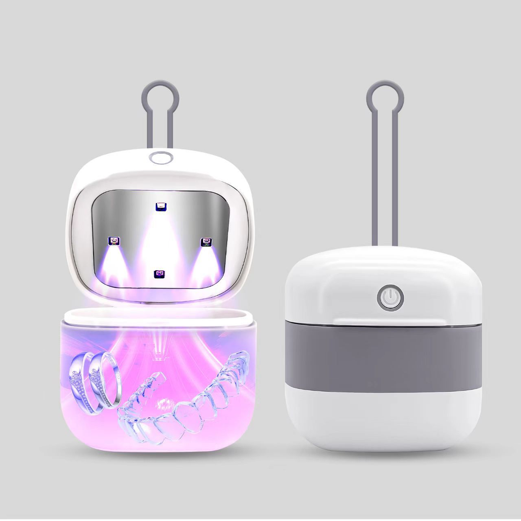 New pacifier sterilizer portable pacifier Bluetooth earphones UV disinfection storage box