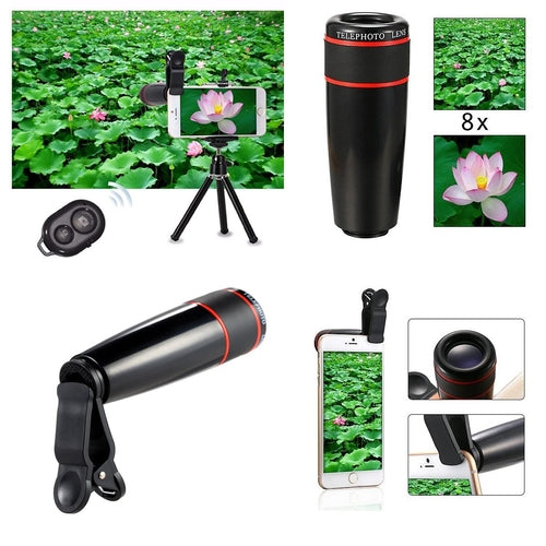 Kit de lentes de câmara para smartphone 11 em 1