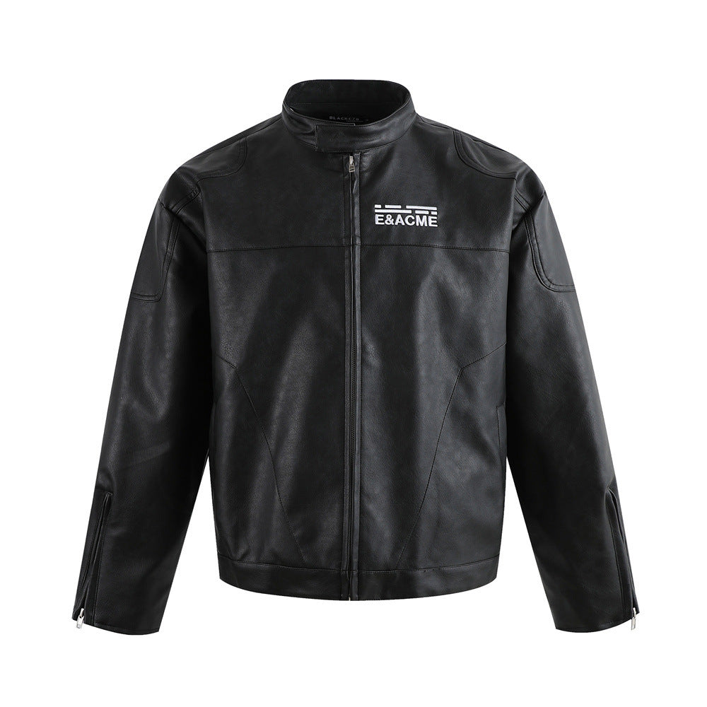 PU leather jacket jacket