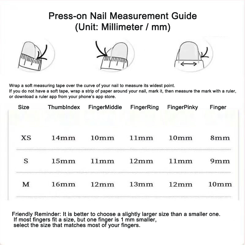 Ultra long 4cm nail patch