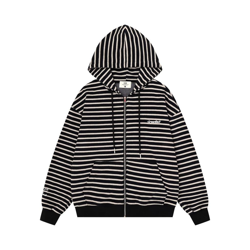 Minimally embroidered sweater with small characters