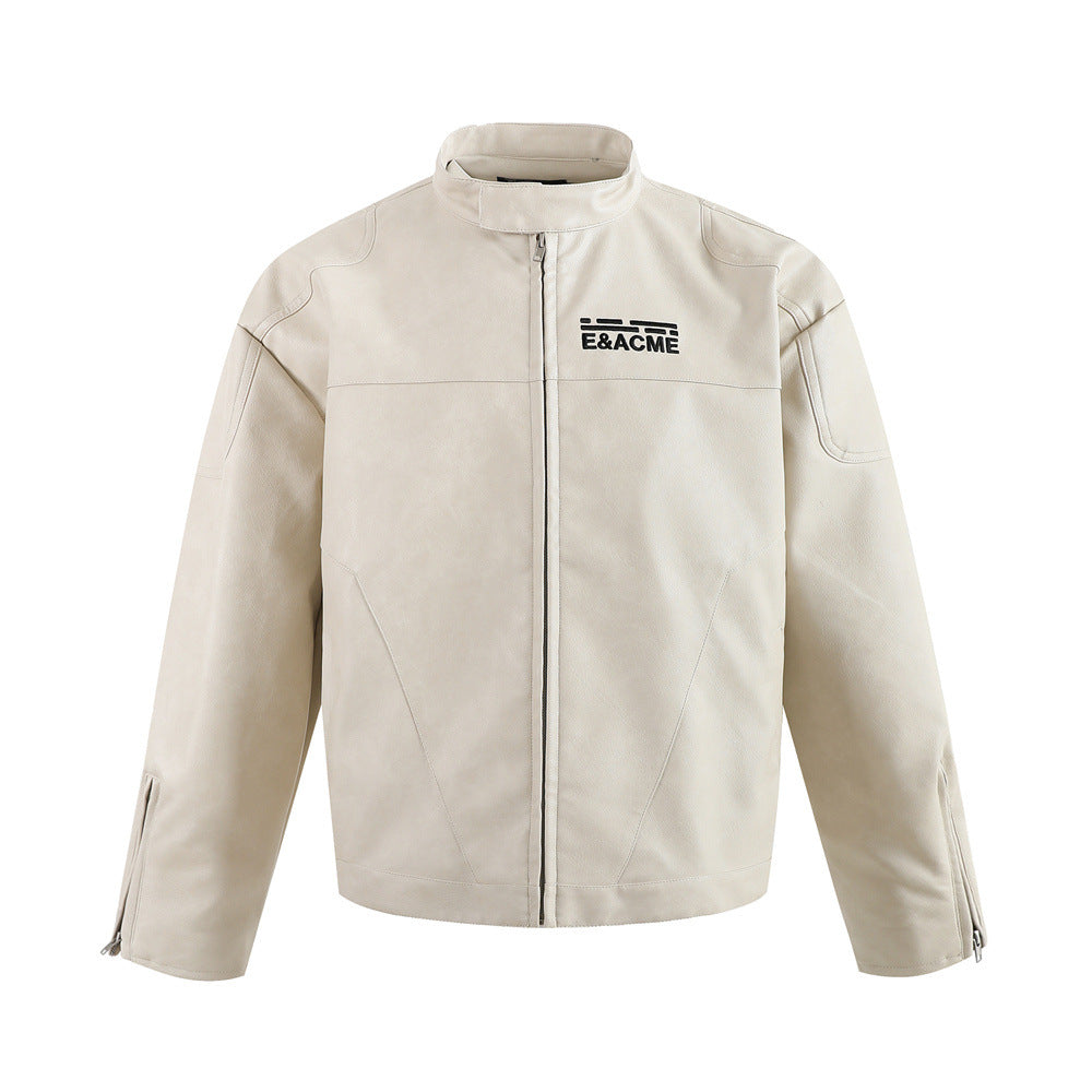 PU leather jacket jacket