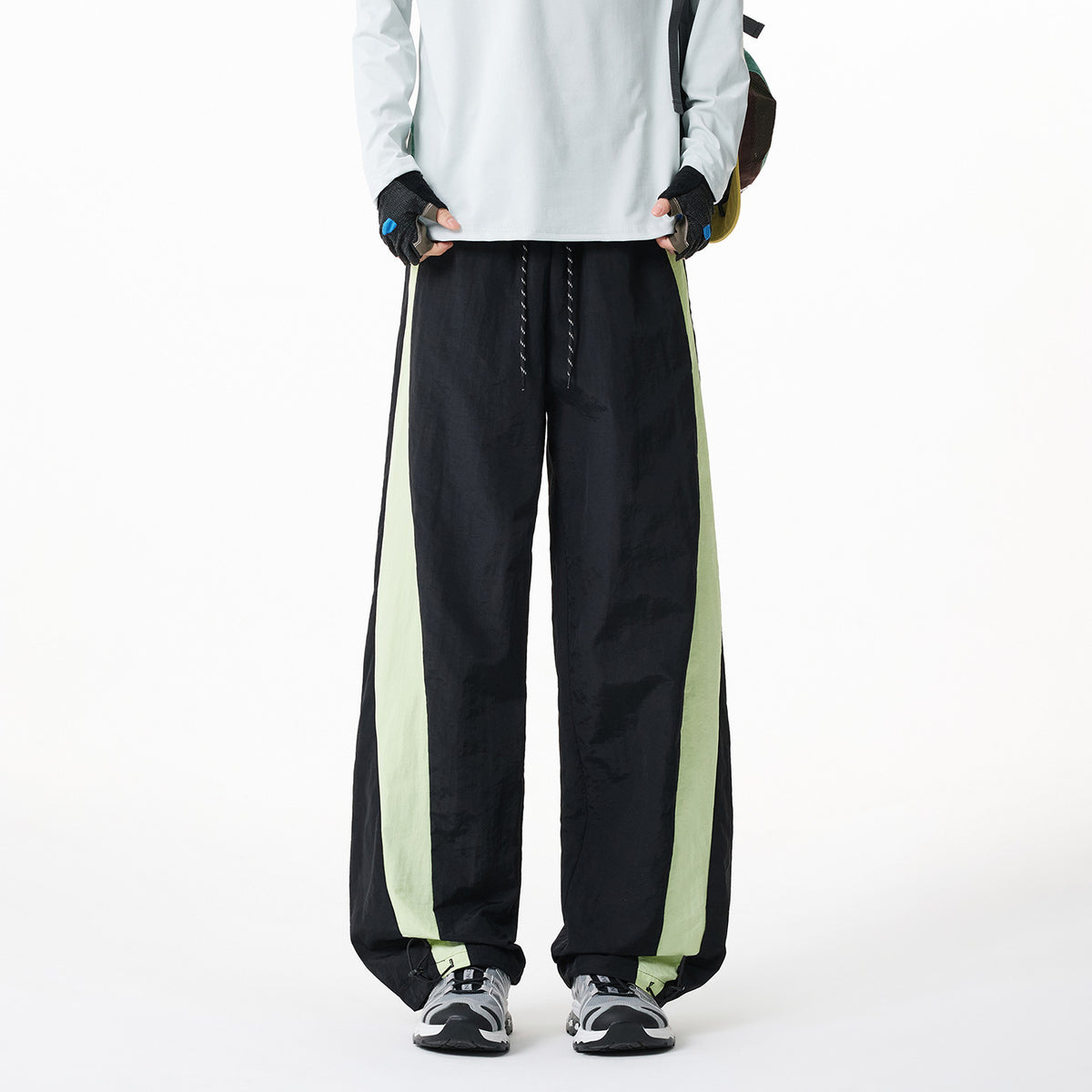 Sporty Summer Spring Lightweight Straight Loose Long Pants Men's Versatile Trendy Casual Trousers