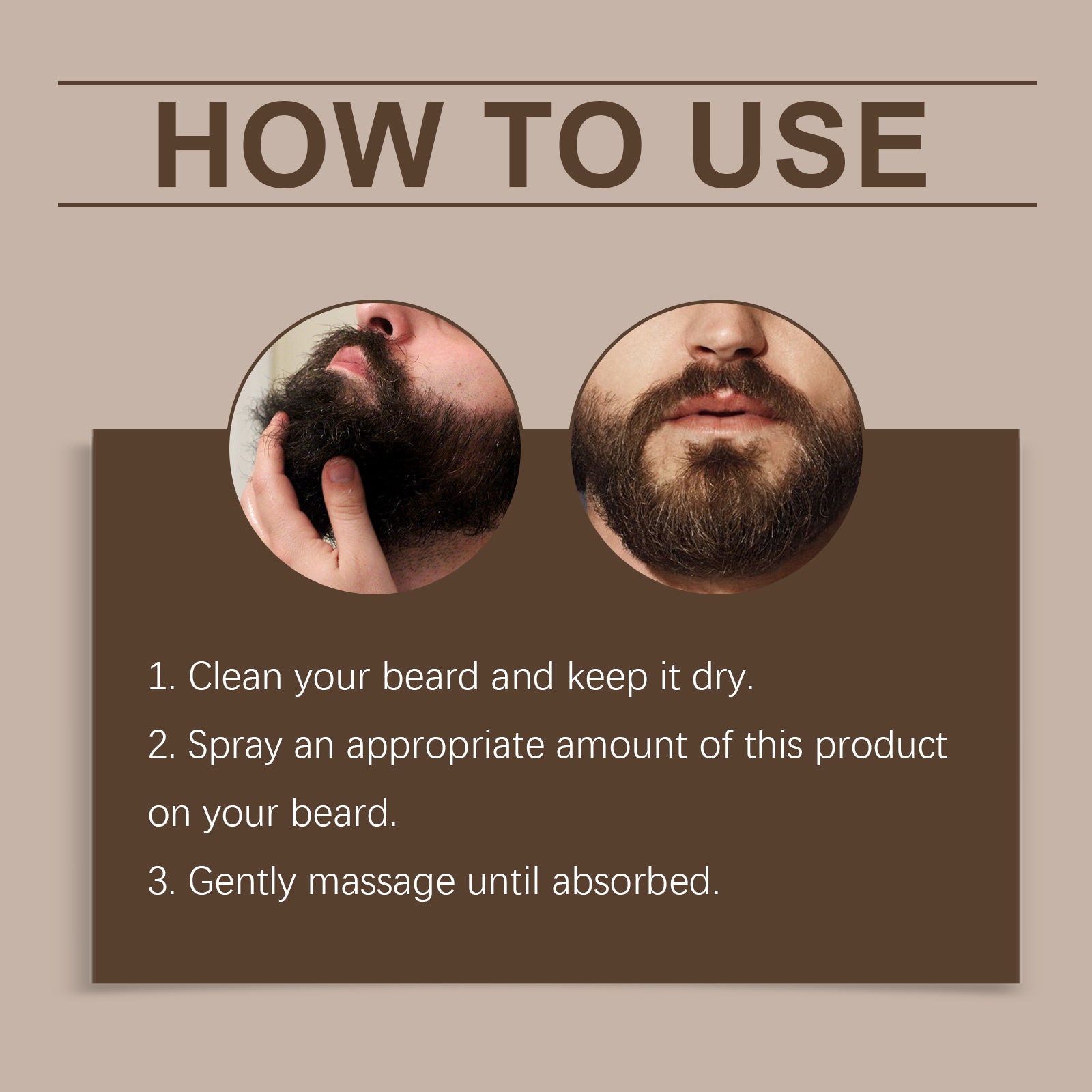 East Moon Facial Hair Treatment For Men Nourishes, Brightens, Delicate Pores, Hydrates And Moisturizes Facial Hair Oil For Men