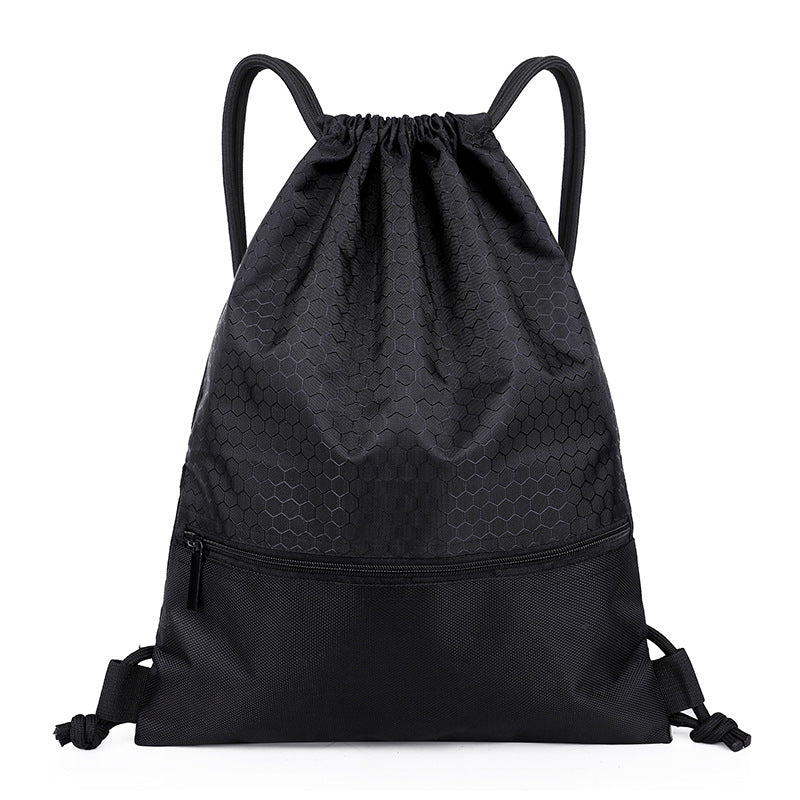 Waterproof drawstring bag for outdoor fitness and sports, men's and women's backpack