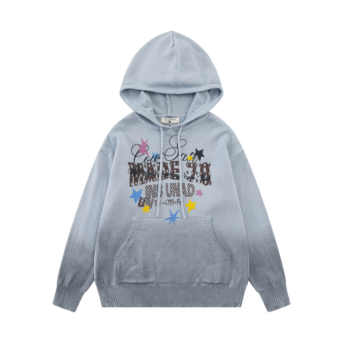 Gradient tie dye pullover sweater