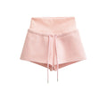 Casual White Shorts for Women, Lightweight High-Waisted A-Line Wide Leg Shorts