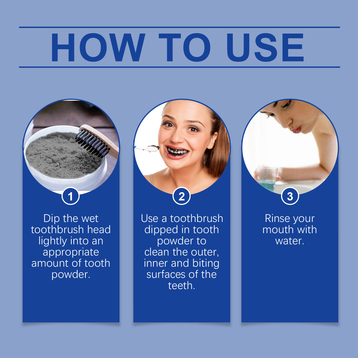 Oralhoe Bamboo Charcoal Teeth Cleaning Powder Fresh And Gentle Ingredients Clean Teeth Daily Care For Oral Bamboo Charcoal Powder