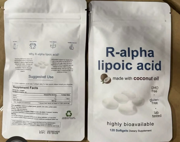 R-alpha lipoic acid highly bioavailable