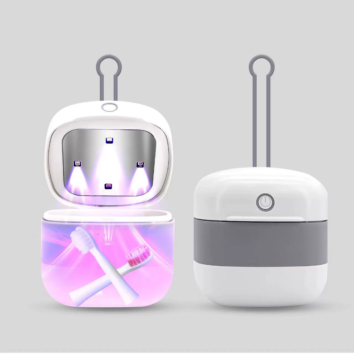 New pacifier sterilizer portable pacifier Bluetooth earphones UV disinfection storage box