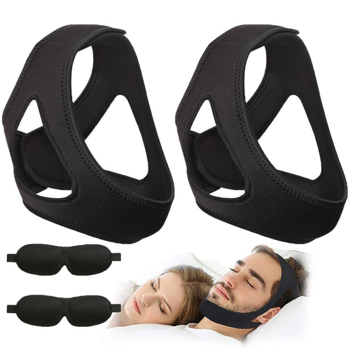 Anti-Snoring Chin Strap with Mouth Breathing Correction, Snore Reduction Device,