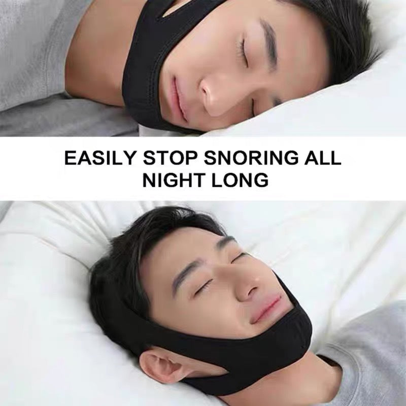 Anti-Snoring Chin Strap with Mouth Breathing Correction, Snore Reduction Device,