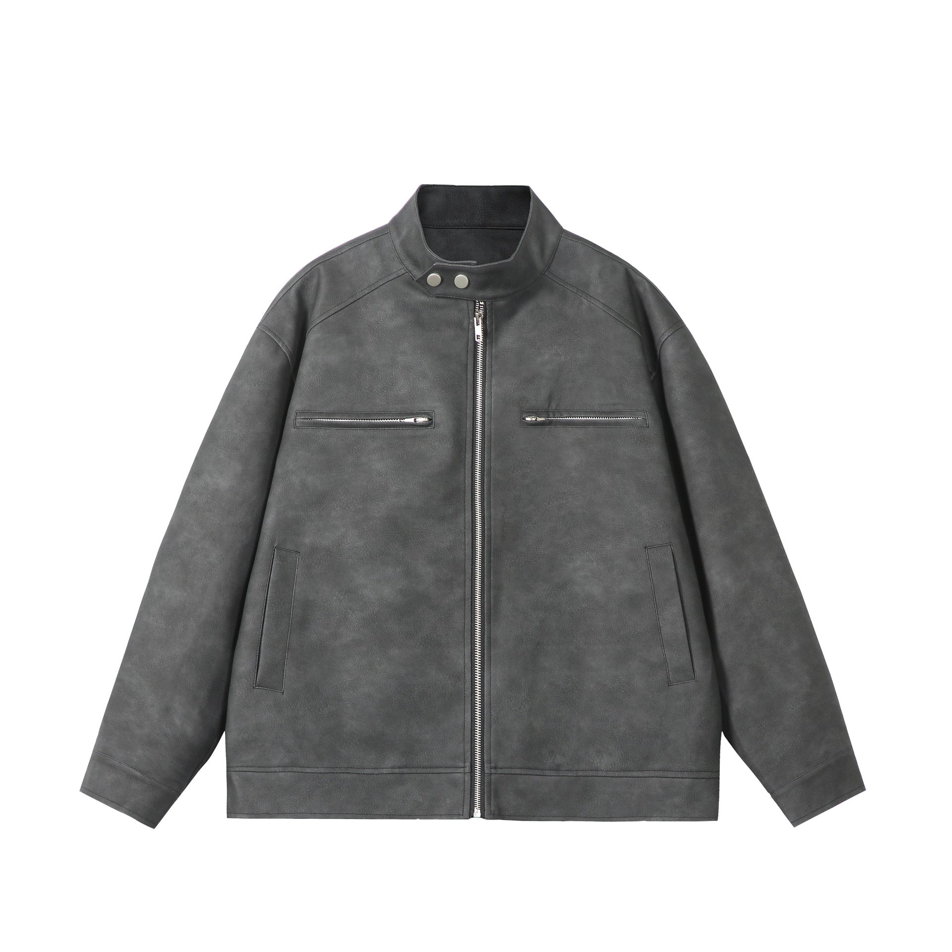 Stand up collar design casual jacket