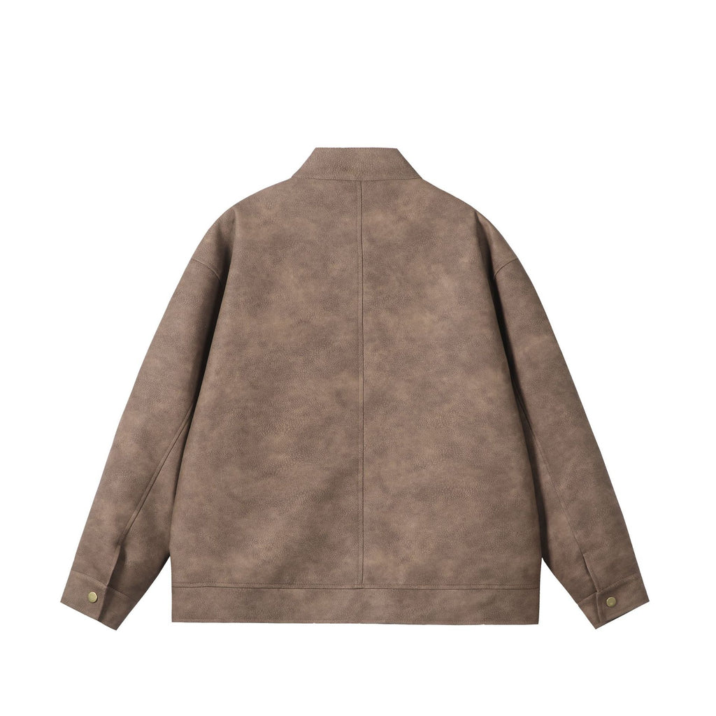Stand up collar design casual jacket