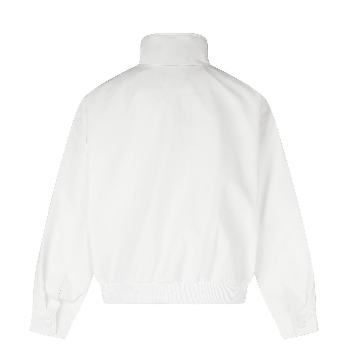 Geometric line stand up collar design jacket