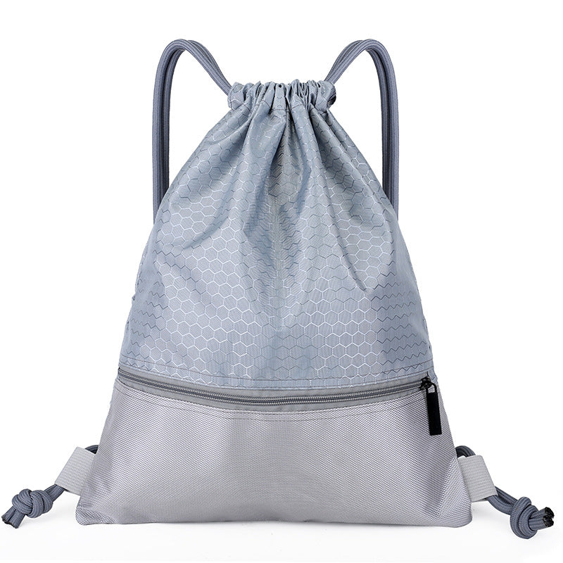Waterproof drawstring bag for outdoor fitness and sports, men's and women's backpack