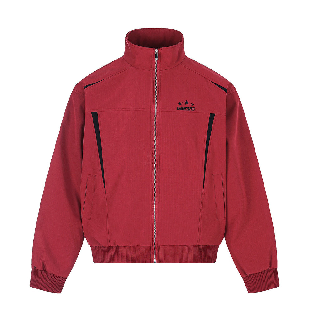 Chest three-star letter design jacket