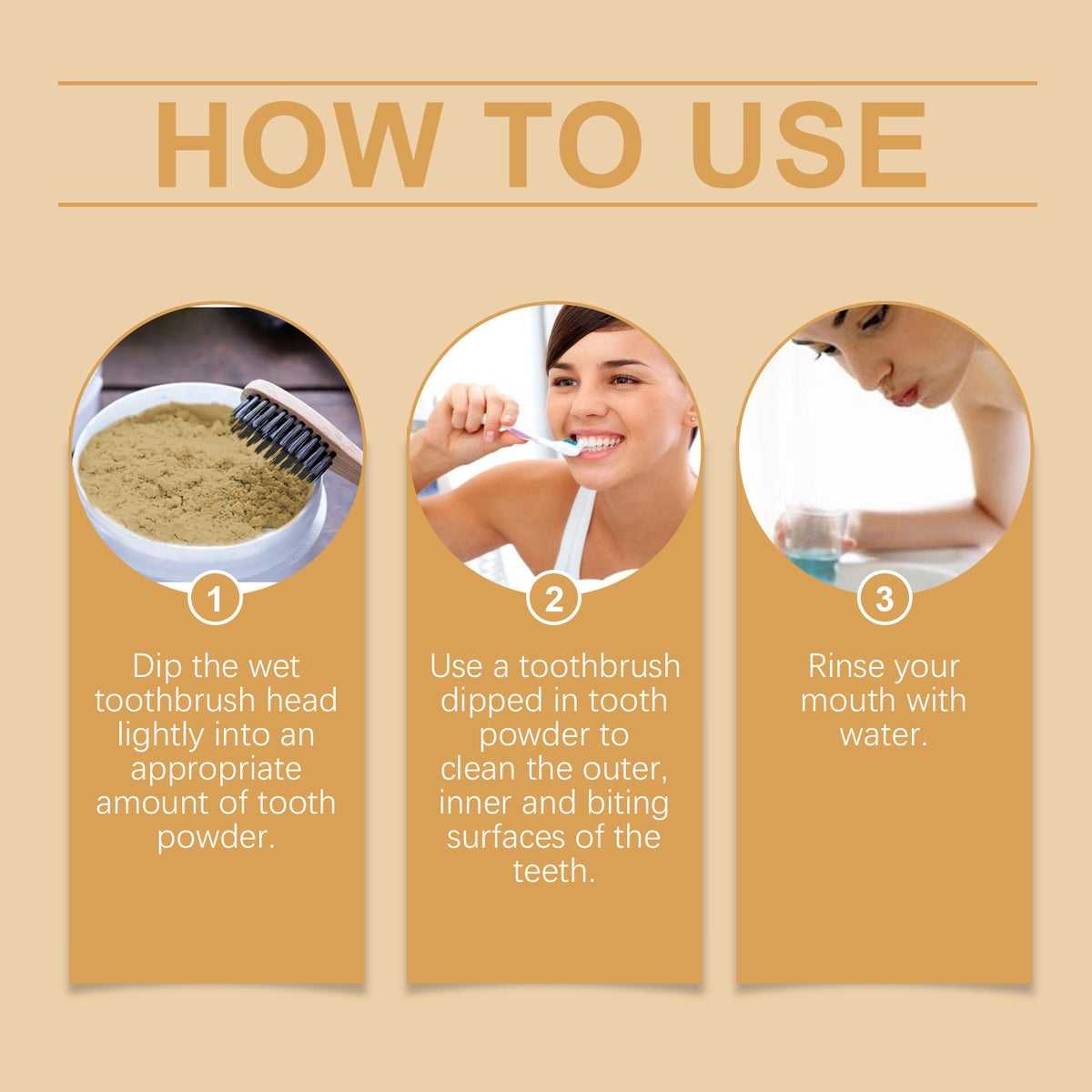 Oralhoe Turmeric Tooth Cleaning Powder Gently Cleans Teeth Tartar Daily Care Teeth Cleaning Powder