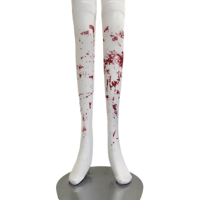 Costume Accessories Nurse Student Bloody Socks Halloween Adult Socks Kids Ghost Festival Zombie Socks Striped