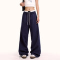 Street Dance Fashion Brand Retro Casual Pants Men Spring Autumn Loose Straight Leg Sport Sweatpants Drape Wide Leg Long Pants
