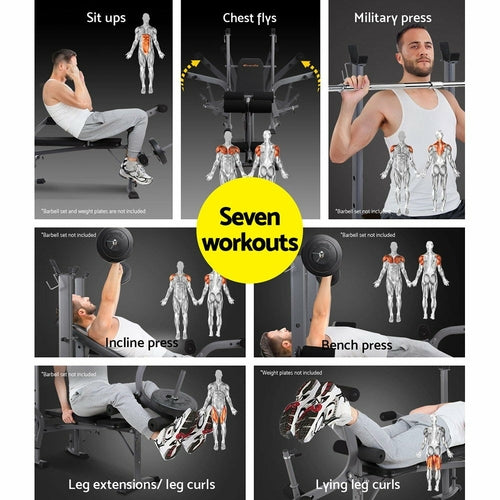 Banco de Musculação Multifuncional Everfit 7 em 1