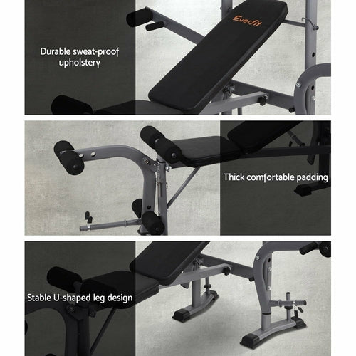 Banco de Musculação Multifuncional Everfit 7 em 1