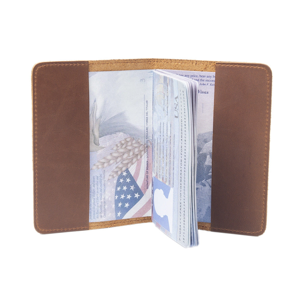 Passport bag  passport clip  leather passport book protective cover