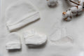 Conjunto Bebé: Gorro+Luvas+Botinhas
