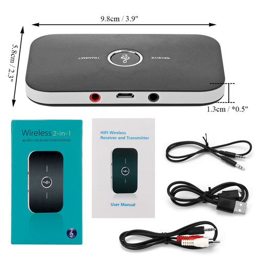 Transmissor e Recetor de Áudio Bluetooth 4.1 — 2 em 1