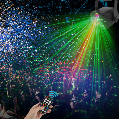 Mini Projetor LED Laser RGB - Efeitos de Discoteca