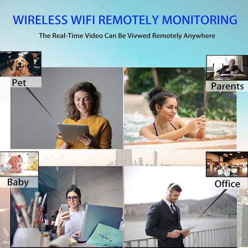 Mini Câmara Wi-Fi DIY USB 1080P com Detecção de Movimento para Segurança Residencial