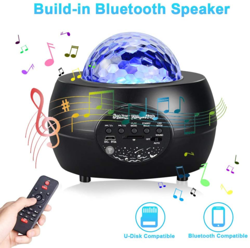Projetor Galáxia LED com Bluetooth e Coluna Integrada 🌌✨
