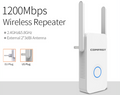 📶 Extensor WiFi 1200Mbps com Antenas – Amplificador de Sinal