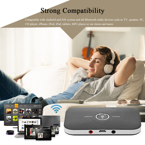 Transmissor e Recetor de Áudio Bluetooth 4.1 — 2 em 1