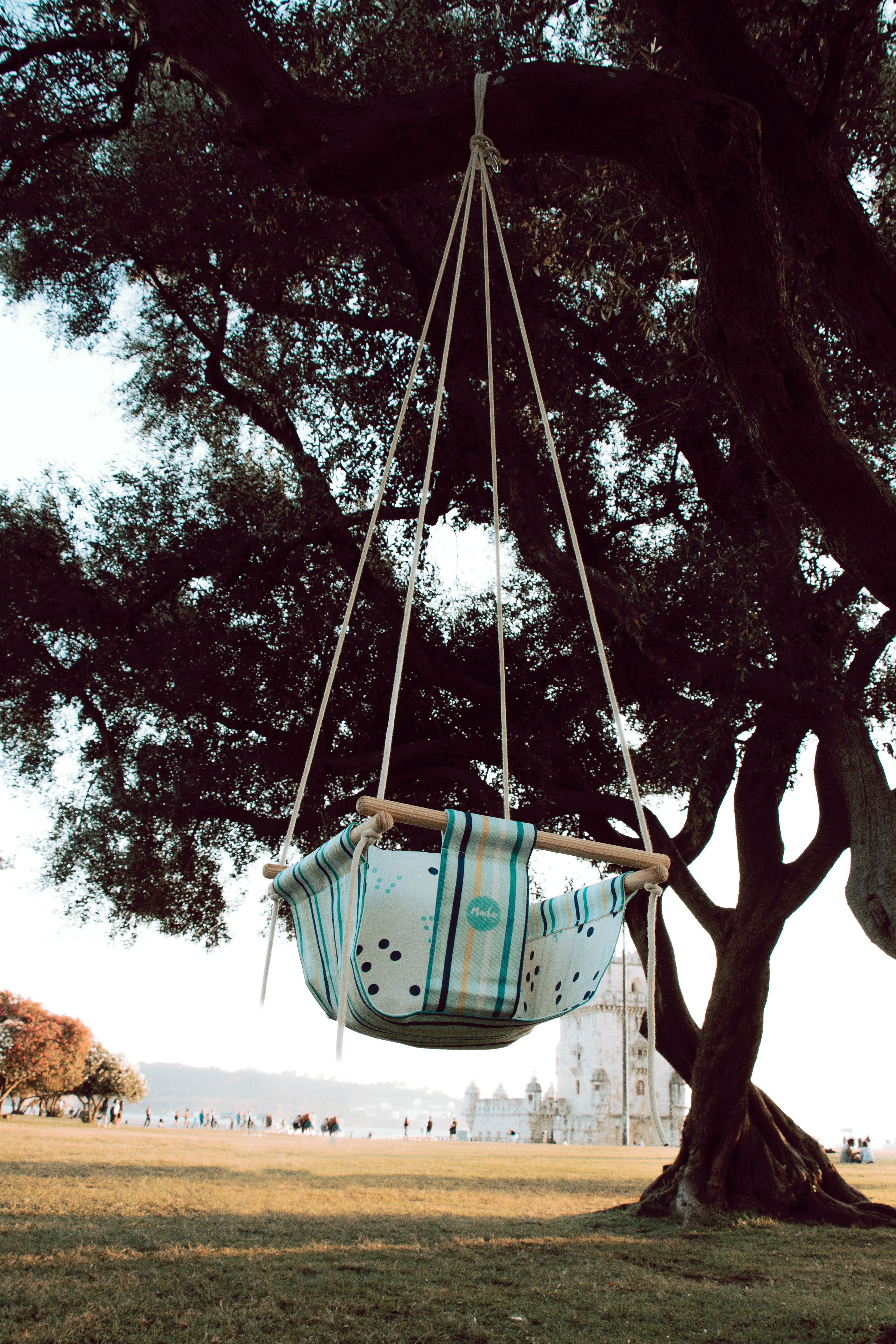 Blue Stripes BabySwing