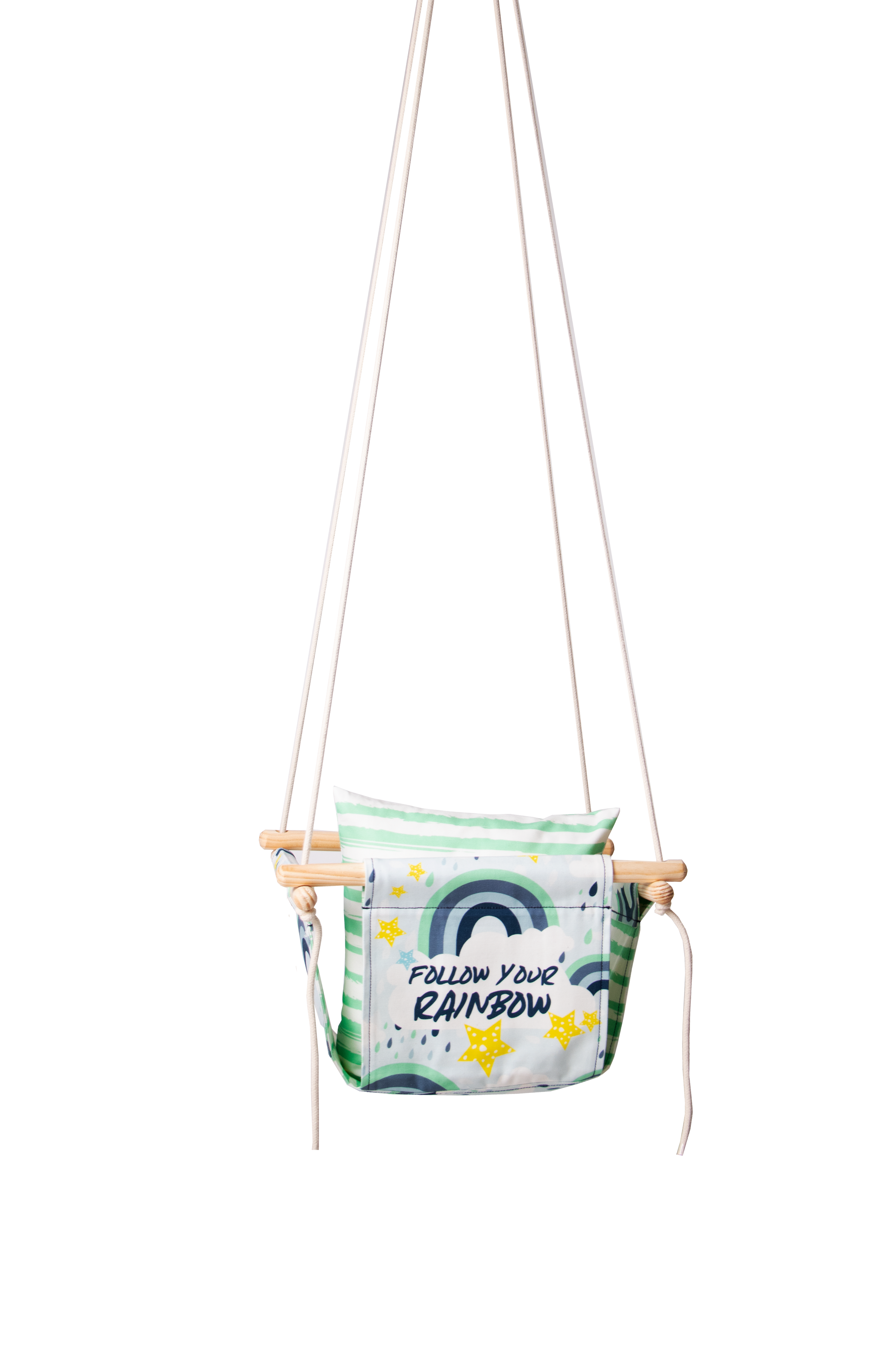 Siga o seu arco-íris BLUE BabySwing