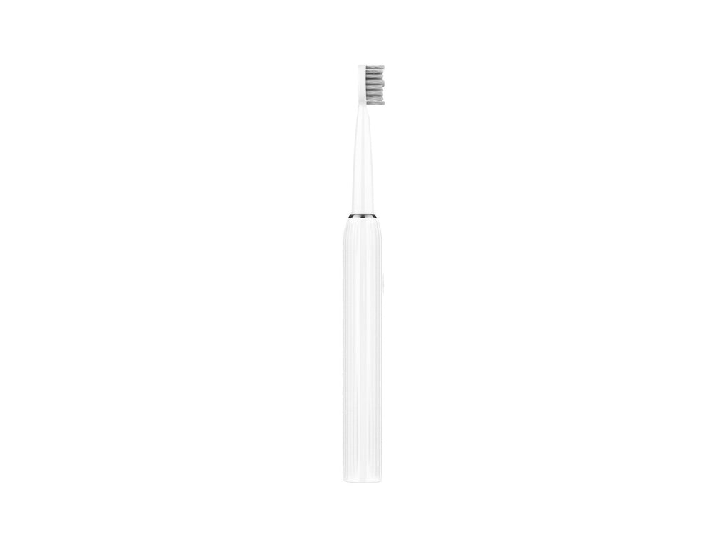 Techancy Escova De Dentes Eléctrica Branca KH6203, À Prova De Água IPX7, Cabeça De Escova Substituível, Bateria Recarregável